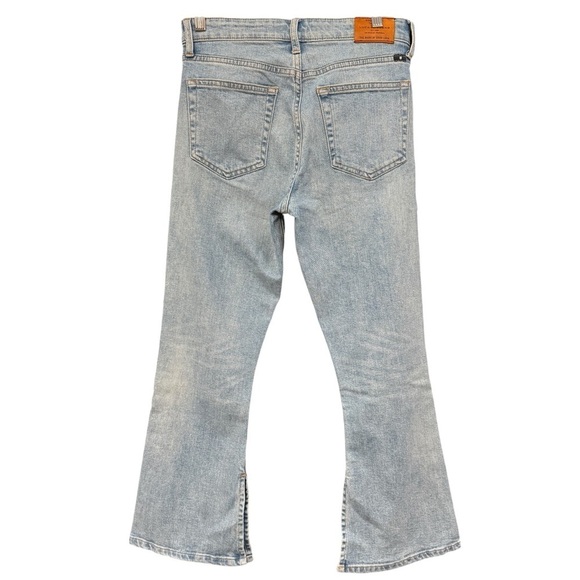 Lucky Brand Bridgette High Rise Bootcut Jeans Size 2 / 26 Light Wash Slit Hem - Picture 2 of 9